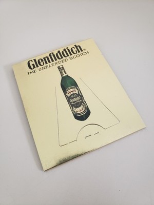 Glenfiddich Unblended Single Malt Scotch Whiskey Large Feature Matchbook w Stand