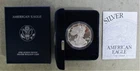 2002-W SILVER EAGLE DOLLAR PROOF COIN WITH ORIGINAL US MINT PACKAGING & COA