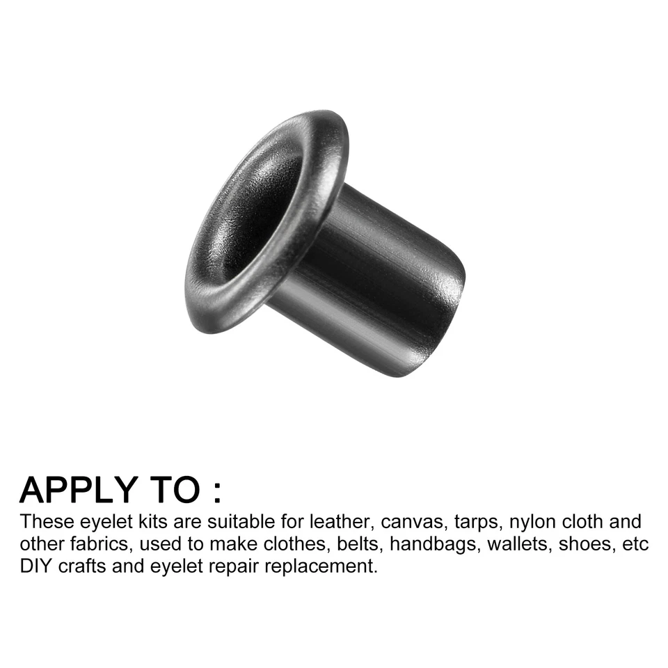 Eyelets with Washers (8 x 4*7mm)for Leather Canvas Clothes DIY Crafts Making Foto 4 de 4