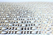 925 Sterling Silver Figaro Chain Necklace Men Women 2mm  16mm