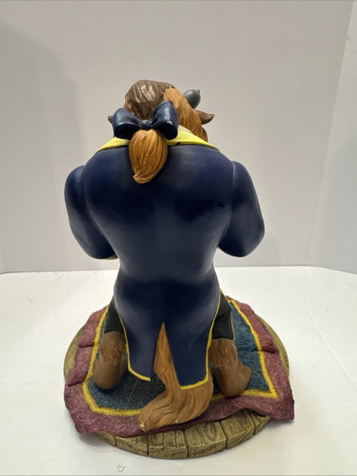 Disney LA BESTIA/Falta estatuilla de mesa 7,5" figura de resina de La Bella y la Bestia RARA Foto 2 de 4