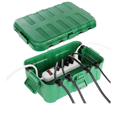 Waterproof Extension Cord Cover Outdoor Electrical Box Large Size IP54 Rated - Picture 5 of 21
