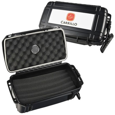 E.P. Carrillo 15-ct Travel Humidor- Black