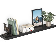 Floating Shelf, 48" Wood Wall Shelf with Invisible Brackets for Bathroom, Liv...