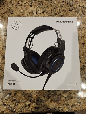 NIB Audio Technica ATH-G1 Gaming Headset for PS4 / PC / XBOX - Black