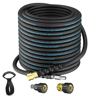 #ad 50 Ft Pressure Washer Hose Power Washer Hose Attachment with 3 8#x27;#x27; Quick Con... $82.42