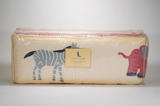 Pottery Barn Kids Velour Animals Quilted Bedding Crib Protection 10x160