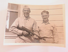 GROUP OF NINE U.S. WW2 MILITARY NAMED 5"X7" BLACK WHITE PHOTOS