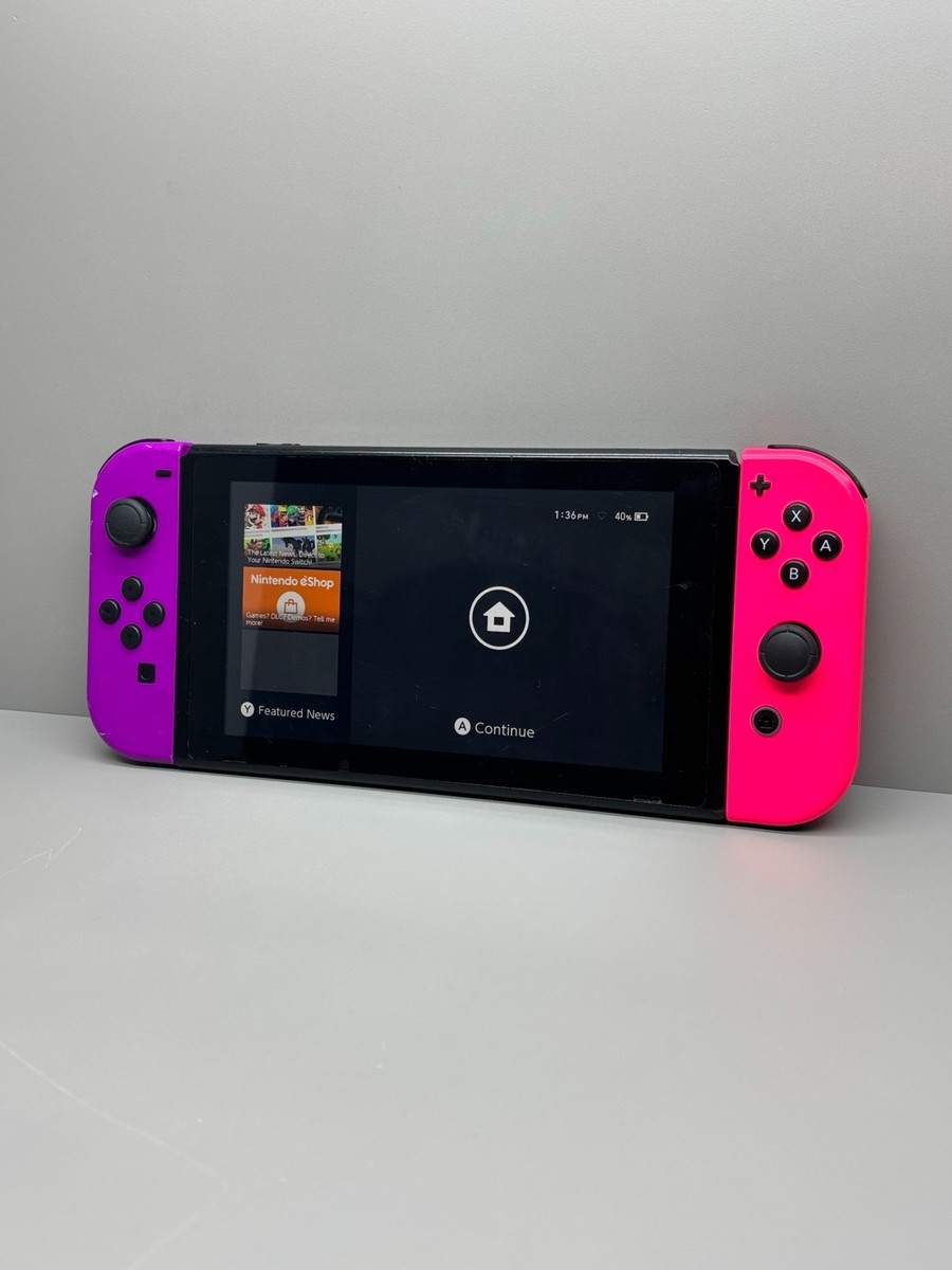 Nintendo Switch 32GB Gray Console with Pink and Purple Joy-Con