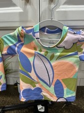 carters NWT pastel long sleeve rashguard swim shirt 2t