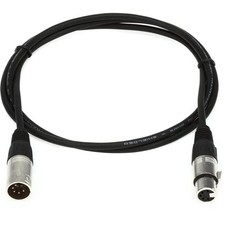 Hosa Tech DATA DMX512 Cable 5-pin 2-conductor XLR5M to XLR5F DMX-505, 5 ft.