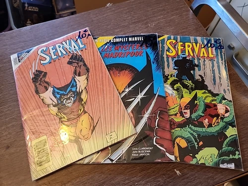 VINTAGE Marvel X-men Wolverine France Variants  Lot of 3 ISSUES French