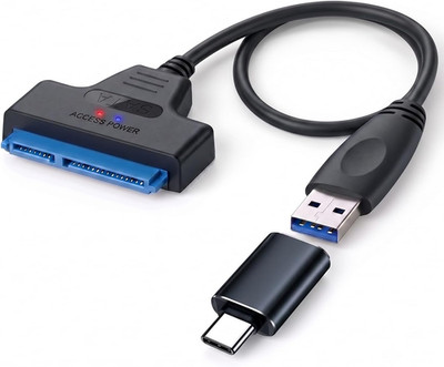 SATA to USB 3.0 Adapter Cable (2.5'' SSD&HDD up to 6T SATA Adapter) | Hard Drive