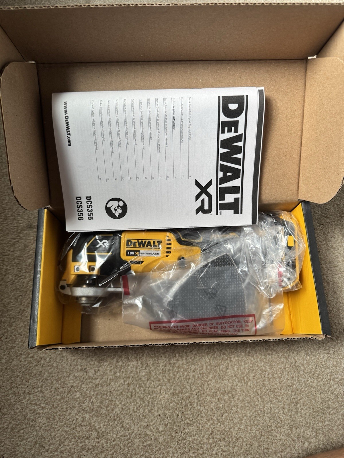 DEWALT XR Brushless 18V Li-Ion Oscillating Multi Tool DCS355N Body Only 2
