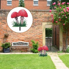  Garden Mushroom Stake Fairy Stakes Mushrooms Lawn Mushroom-shape Decor