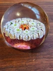 Millefiori Paperweight 3" Murano high dome