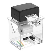 Label Roll Holder for Rolls and Fanfold Labels, Acylic Label Holder for Therm...