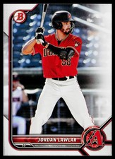 Jordan Lawlar 2022 Bowman Draft #BD-78 Arizona Diamondbacks