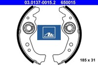 ATE 03.0137-0015.2 Bremsbackensatz 4 Bremsbacken Trommelbremse