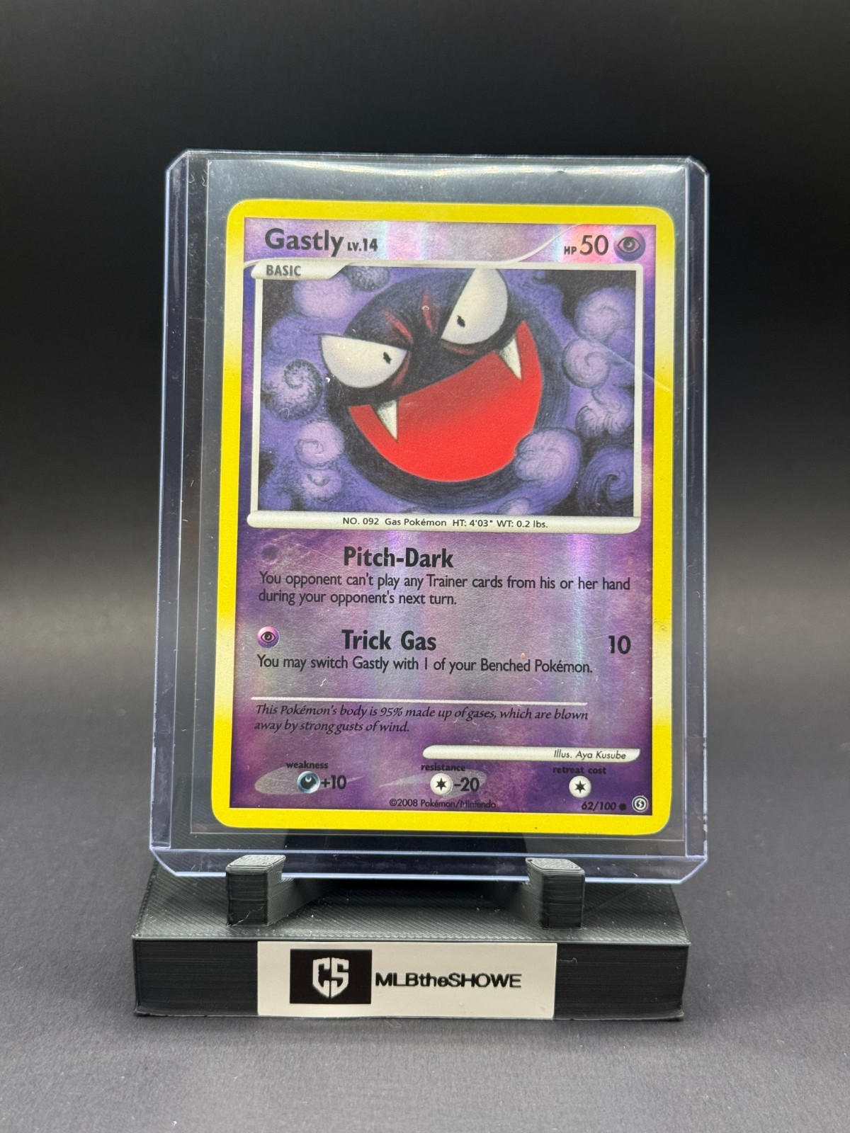 Gastly Pokemon Stormfront 62 Moderately Played