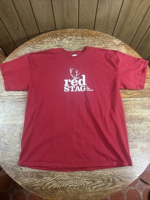 Vintage Jim Beam Red Stag Whiskey T-Shirt Size XL