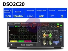 Hantek DSO2C20 2CH Digital Storage Oscilloscope Signal Generator 200Mhz 2GSa/s