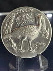 1979 Longines Symphonette Sterling Silver Medal Wild Turkey. Lettered Edge