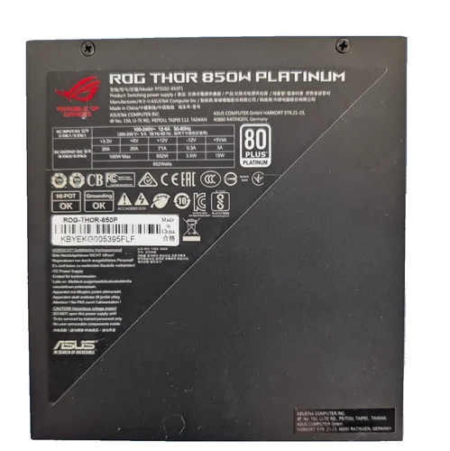 ASUS ROG-THOR-850P 850W Platinum ATX Netzteil + CableMod Schwarz/Weiß Set