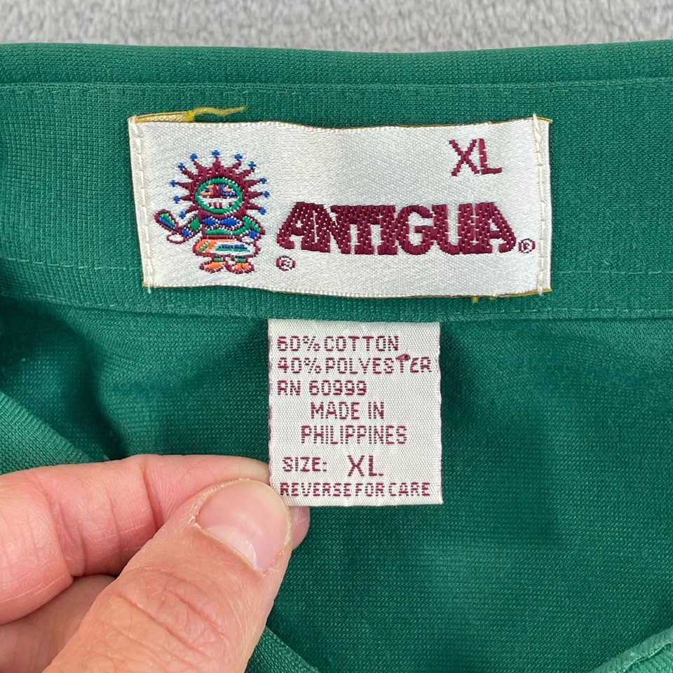 Vintage Colorado State Rams x Antigua Polo Shirt Men XL Green Logo Football Golf - Image 2 of 4