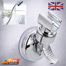 Adjustable Bracket Suction Shower Head Handset Holder Kit Bathroom Wall Mount UK