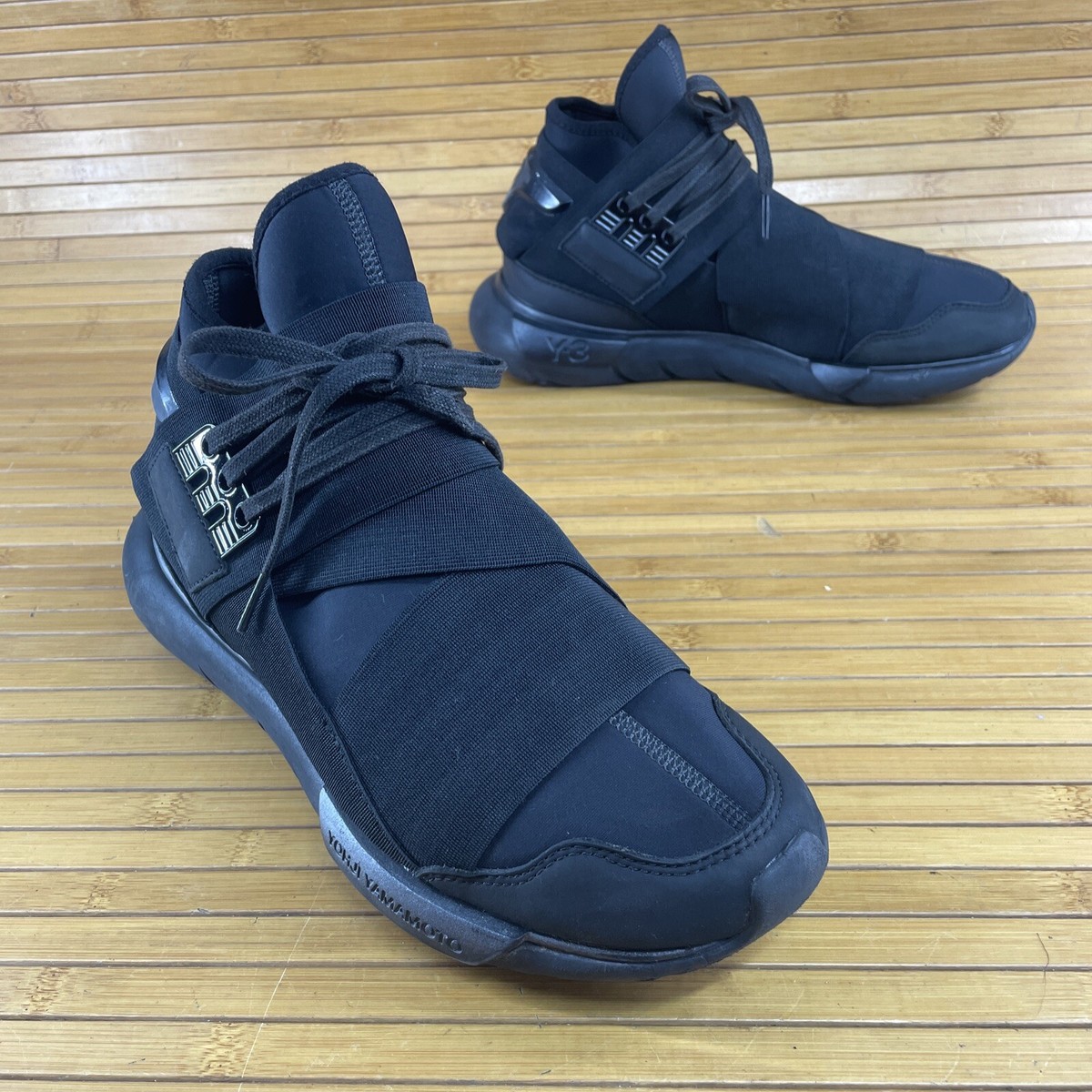 2015 ADIDAS Y-3 QASA HIGH YOHJI YAMAMOTO TRIPLE BLACK ULTRA BOOST