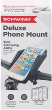 Schwinn Deluxe Phone Mount Side Clamping Arms - 3.75" Tool Free Fits Most Phones