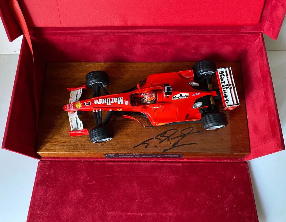 SCHUMACHER Michael : 1/18, NATALE 2000, Championi del Mondo, Signé, Lire + - Photo 2/4