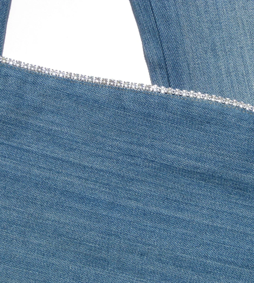 Pantalones de mezclilla bordados rosa estrás para niñas Little Mass 7 nuevos con etiquetas Foto 3 de 4