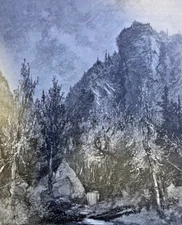 1883 Vermont Stowe Mount Mansfield Smuggler's Notch Mount Washington