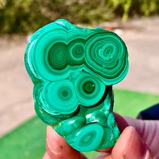 134G Natural glossy Malachite transparent cluster rough mineral sample healing