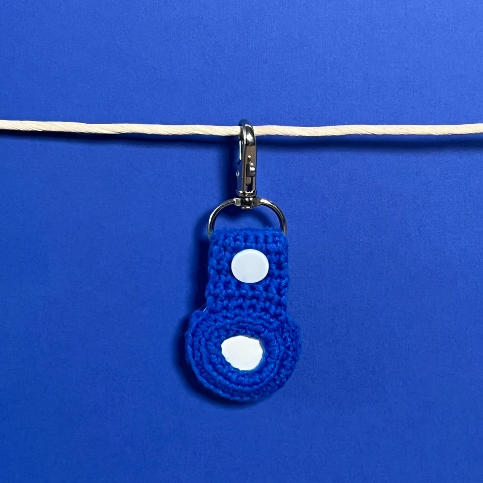 AirTag Holder - Crochet Keychain - Image 2 of 4
