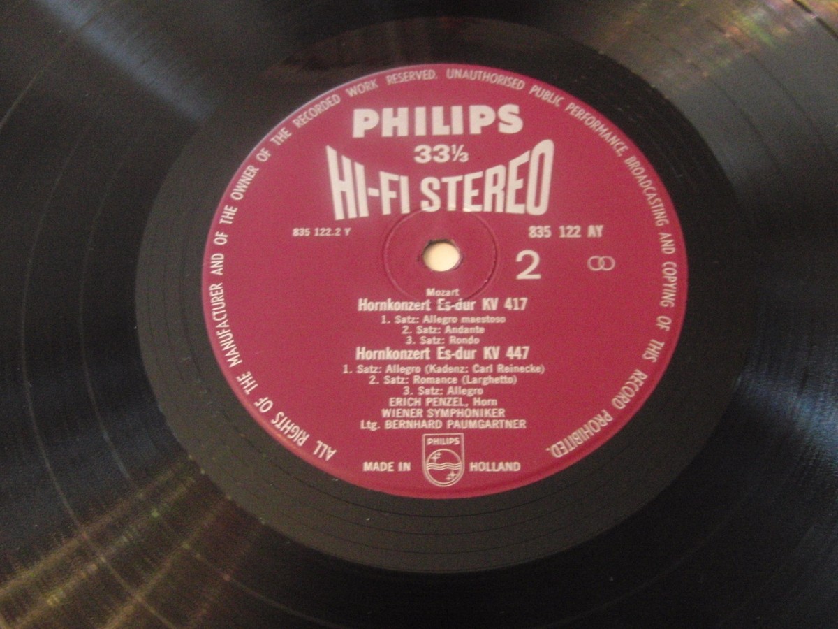 LP MOZART Vier Hornkonzerte Erich Penzel Wiener Symphoniker