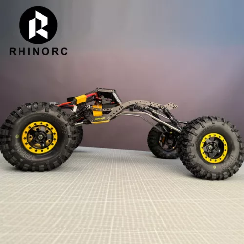 Rhino RC W1 RTR Chassis 317mm 1/10 Shafty Crawler Rig MOZA 1.9 Tires Brass Wheel - Picture 2 of 21