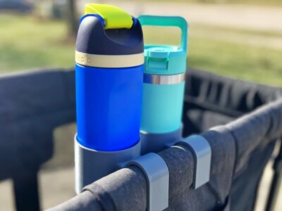 Kinderwagen Doppel Getränkehalter für Wonder Fold W2 & W4 - sicherer Flaschenhalter 78 mm