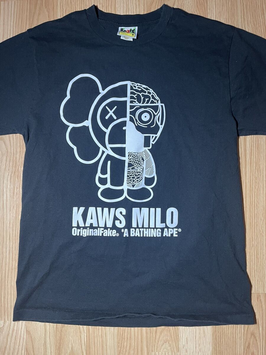 A Bathing Ape Bape Baby Milo Kaws Collaboration T-Shirt Mens A Bathing Ape Bape Baby Milo Kaws Collaboration T-Shirt Mens