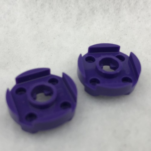 LEGO 4032 Dark Purple Plate, Round 2 x 2 with Axle Hole (x2) - Picture 2 of 3