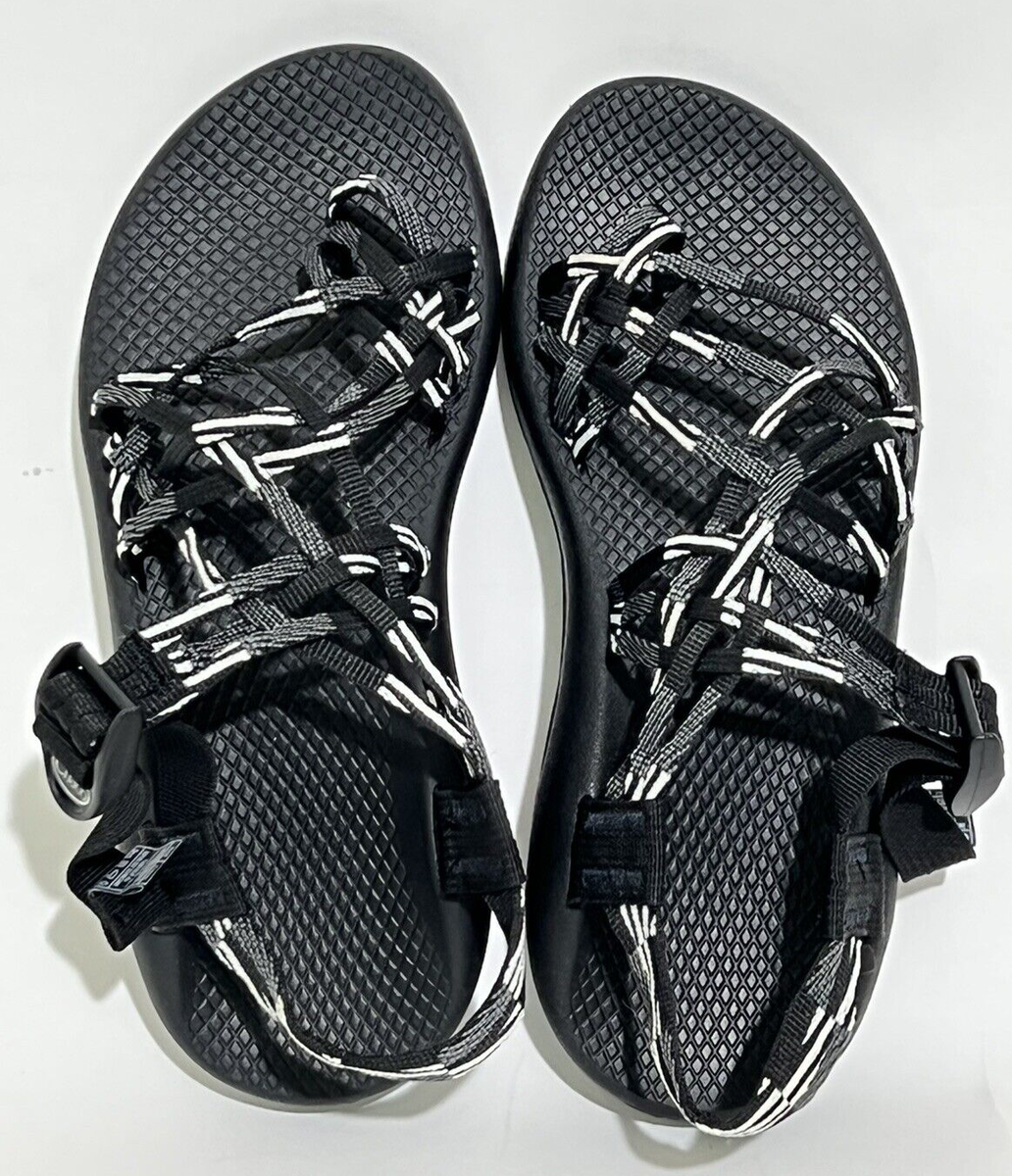 Chaco ZX/3 Women's Sport Sandals Scatter Black & White Size 8 | eBay