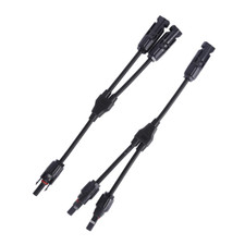 Solar Cable Parallel Adaptor Solar Panel Connectors Y Branch Adapter Outdoor