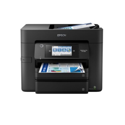 Epson WorkForce Pro WF-4830 Wireless Color All-in-One Printer Black w/ Fax NEW