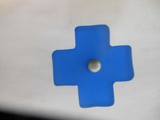 5 New Blue Resin Criss Cross X Cabinet Knobs By Artistic Hardware Made In USA