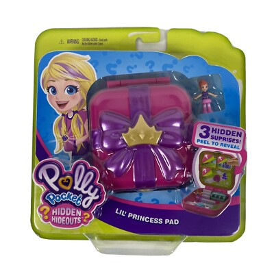 Polly Pockets Hidden Hideouts Li l Princess Pad flashy pink