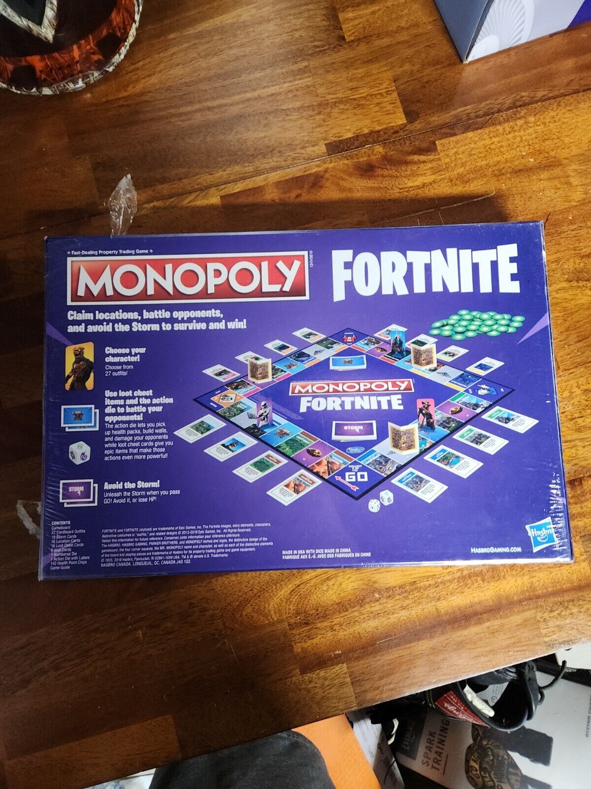 MONOPOLY FORTNITE GAME BOARD 27 NEW CHARACTERS FACTORY SEALED !!