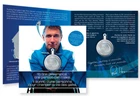 RICK HANSEN 25TH ANNIVERSARY RELAY MEDALLION & BEZEL RCM