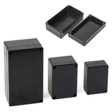 Plastic Project Box ABS IP65 Electrical Junction Box Enclosure Black Waterproof